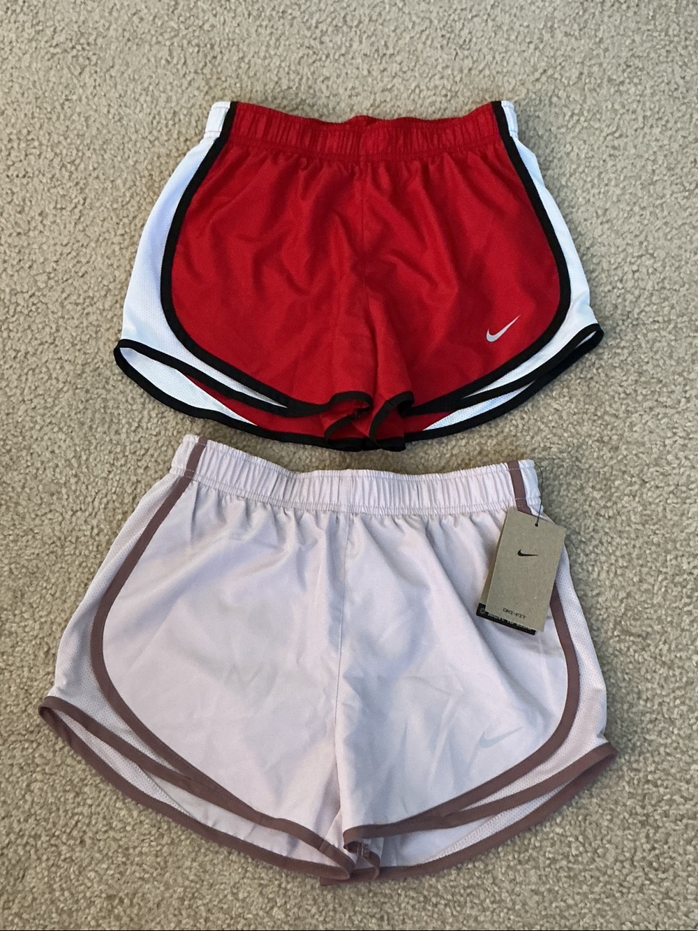Bundle of 2 Nike Women's 2.5” Running Shorts Athletic Shorts - Size XS